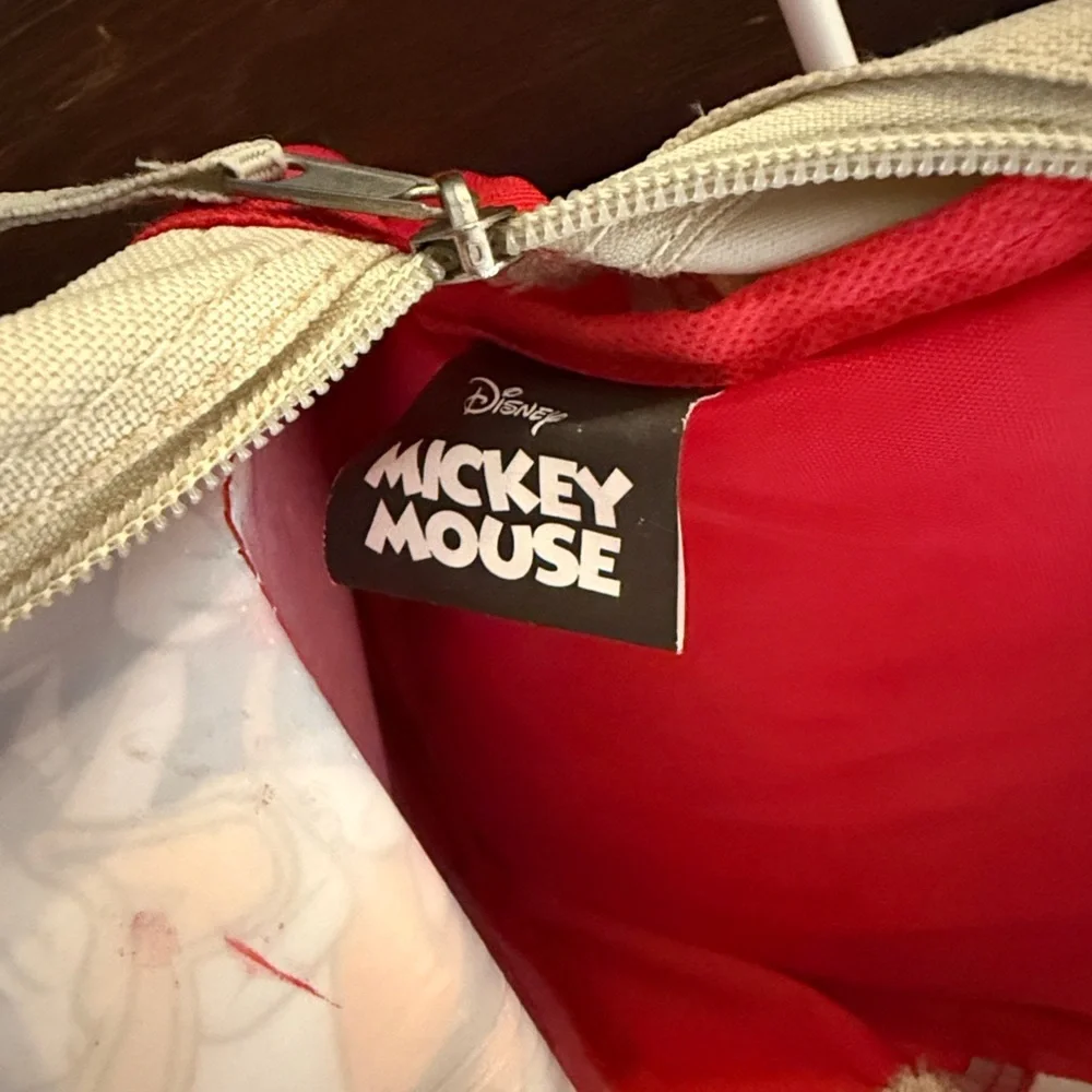 Disney Mickey Mouse Red and White Backpack